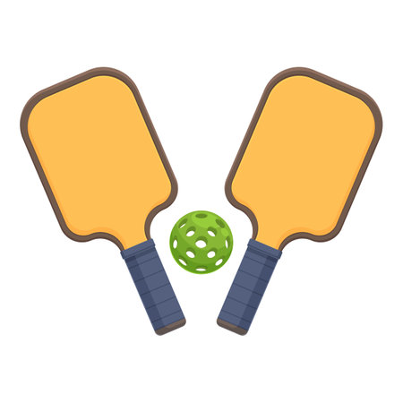 Championship games paddles icon cartoon vector. Player play. League holesのイラスト素材