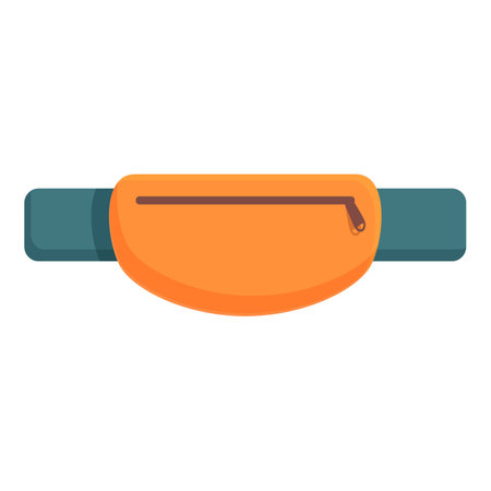 Sport running bag icon cartoon vector. Runner outdoor sport. Workout itemのイラスト素材