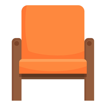 Armchair cabinet icon cartoon vector. Discount shop room. Interior retailのイラスト素材
