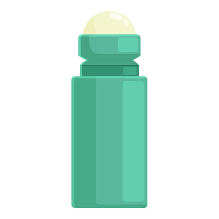 Strong green deodorant icon cartoon vector. Nature spa beauty. Cosmetic care skinのイラスト素材