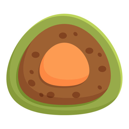 Snack dessert mochi icon cartoon vector. Food korean. Tokyo food asiaのイラスト素材