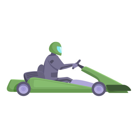 Motion engine fun icon cartoon vector. Sport racer. Extreme vehicleのイラスト素材