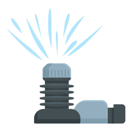 Control irrigation icon cartoon vector. Farm organic. Watering yardのイラスト素材