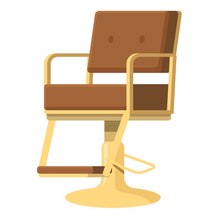 Studio beauty seat icon cartoon vector. Barbet tool. Empty equipmentのイラスト素材