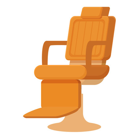 Trend barber chair icon cartoon vector. Shaving studio. Seat service careのイラスト素材