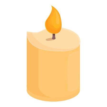 Alchemist burning candle icon cartoon vector. Magic alchemy. Toxic essenceのイラスト素材