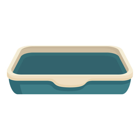 Vector graphic of a simple, empty rectangular baking dish on a white backgroundのイラスト素材