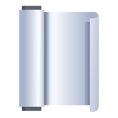 Highresolution image of a rolled steel coil against a pure white backgroundのイラスト素材