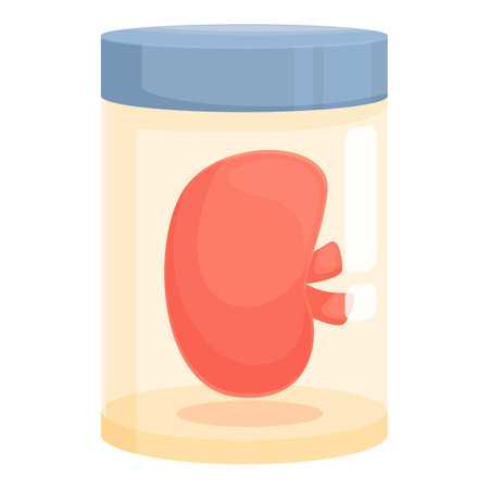 Vector graphic of a jar with cute cartoon kidney beans, ideal for foodthemed designsのイラスト素材