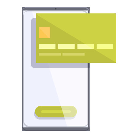 Flat design vector illustration of a smartphone with a stylized user interfaceのイラスト素材
