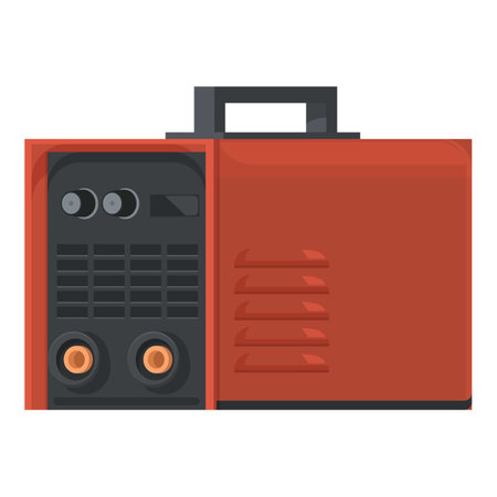 Vintage portable radio illustration with flat design and retro style, depicting an oldfashioned entertainment receiverのイラスト素材