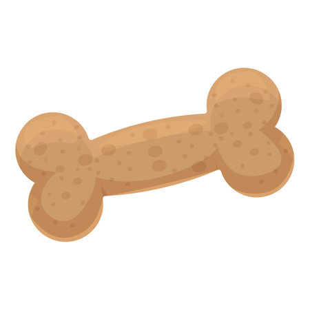 Big dog bone for chewing and playing isolated on white backgroundのイラスト素材