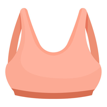 Pink sports bra, comfortable clothing for exercisingのイラスト素材