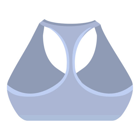 Simple illustration of a blue sports bra, promoting fitness and an active lifestyleのイラスト素材