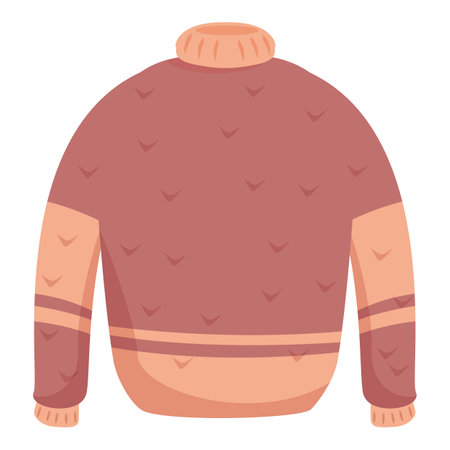 Cozy knitted sweater perfect for staying warm and stylish during the chilly winter monthsのイラスト素材