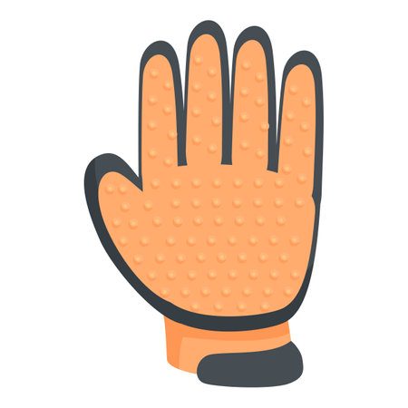 Useful tool for combing pets, removing excess hair during moltingのイラスト素材