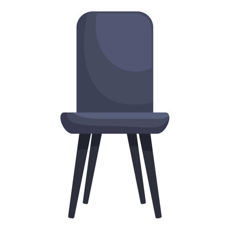 Comfortable chair standing on wooden legs, icon in cartoon styleのイラスト素材