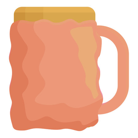 Big beer glass with foam on top is waiting for the waiter to bring it to the customerのイラスト素材