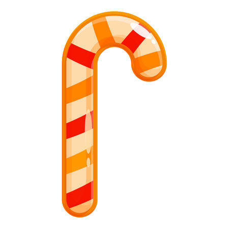 Sweet treat with a classic striped design, symbolizing the joy and merriment of the holiday seasonのイラスト素材