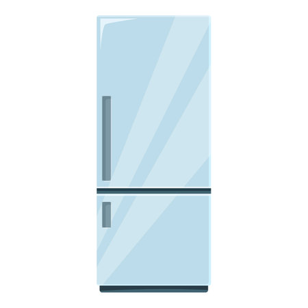 Modern closed refrigerator, essential for every kitchen, keeping your food freshのイラスト素材