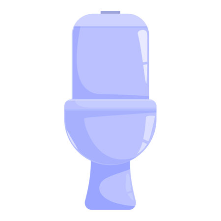 Modern and stylish toilet bowl, perfect for bathroom renovations or interior design projectsのイラスト素材