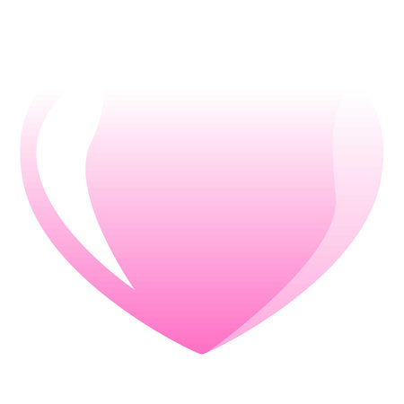 Pink heart is featured in this illustration, perfect for projects about love and affectionのイラスト素材