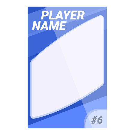 Customizable trading card template featuring a blank space for adding a photoのイラスト素材