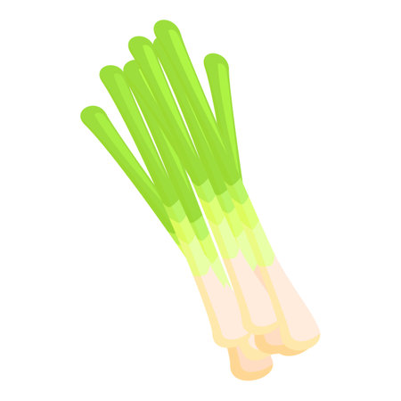 Fresh lemongrass stalks lying on white background, ingredient for cooking asian cuisineのイラスト素材