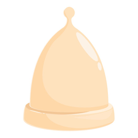 Menstrual cup made of medical silicone, reusable hygiene product for womenのイラスト素材