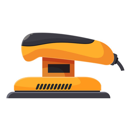 This electric sander is perfect for any woodworking project that requires a smooth finishのイラスト素材