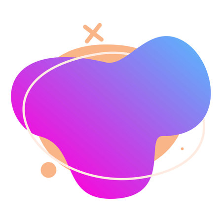 Abstract fluid background with organic shapes flowing freely, in vibrant and modern colorsのイラスト素材