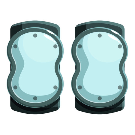 Protecting your knees from impact and injury, these knee pads are essential for sports safetyのイラスト素材