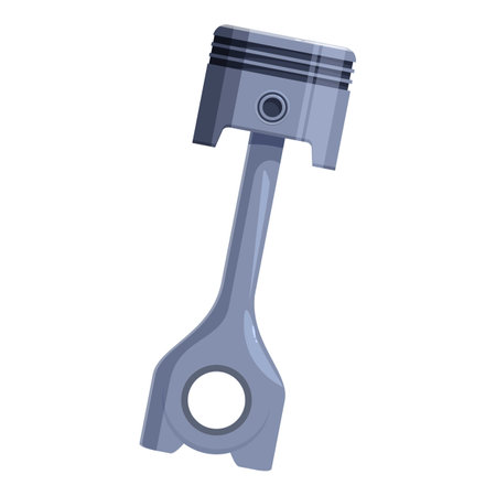 This car engine piston is a crucial part of any combustion engine, responsible for transferring powerのイラスト素材