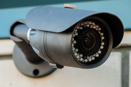 Camera security system. Photos with limited depth of field.
