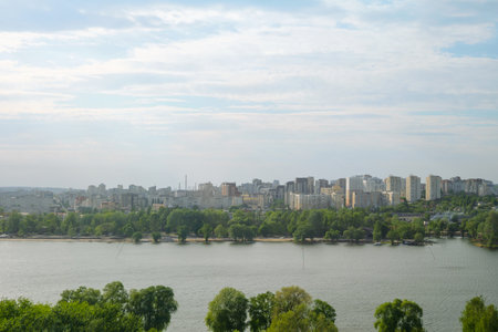 The central residential area of Belgorod on the right bank of the Seversky Donets river