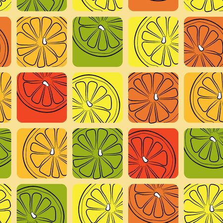 Seamless pattern with fruitのイラスト素材