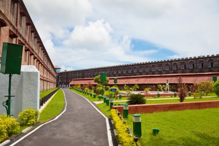 Inside the yard of the Port Blair Cellular Jail, Andaman and Nicobar Islands, India のeditorial素材