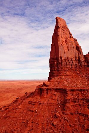 Artists Point in Monument Valley Tribal Park, Arizona.の写真素材