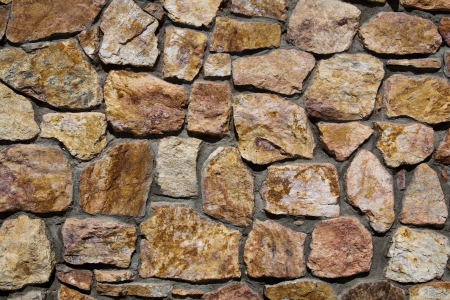 Stone wall at the Genereal Patton Museum, California.の写真素材