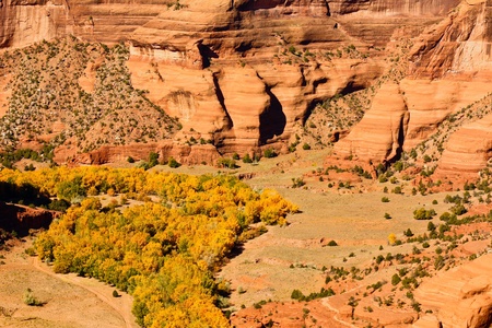 View inside Canyon de Chelly, Arizona.の写真素材