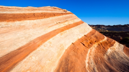Beautiful rock formation known as The Wave in Valley of Fire, Nevada.の写真素材
