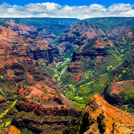 Amazing Waimea Canyon in Kauai, Hawaii Islands の写真素材