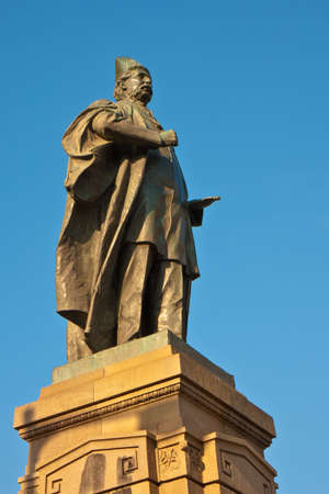 Sir Pherozeshah Mehta statue in Mumbai, India.の写真素材
