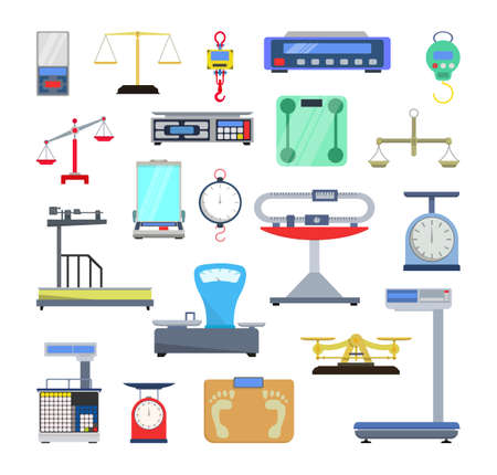 Vector collection of colorful scales.のイラスト素材