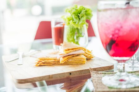 ham and cheeseの写真素材