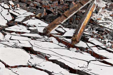 image of house destruction background