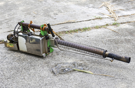 Gasoline engine of mosquito sprayerの写真素材