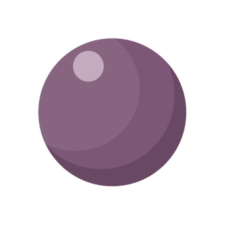 Fitness ball semi flat color vector object. Full sized item on white. Gym equipment for exercises. Pilate ball. Simple cartoon style illustration for web graphic design and animationのイラスト素材