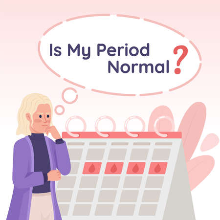 Female health checkup motivational card template. Editable social media post design. Flat vector color illustration for poster, web banner, ecard. Quicksand Bold, Pacifico Regular font usedのイラスト素材