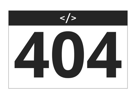 Webpage and program coding black white error 404 flash message. Empty state ui design. Access is...
